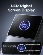 ⁦JOYROOM JR-PR1 22.5W باوربانك بسلك مدمج قابل للسحب 10000mAh أسود⁩ - الصورة ⁦5⁩